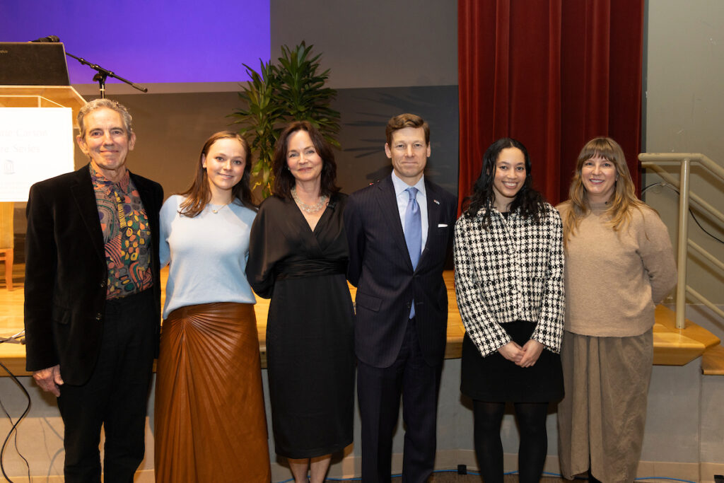 Group photo of attendees at the lecture reception
