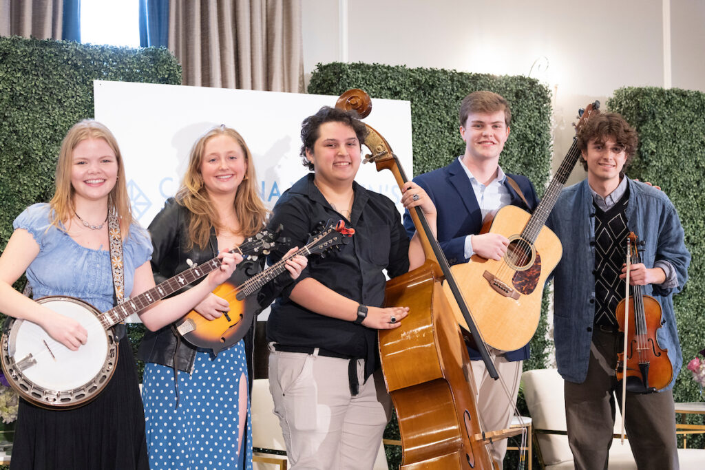 Carolina Student Bluegrass band group photo